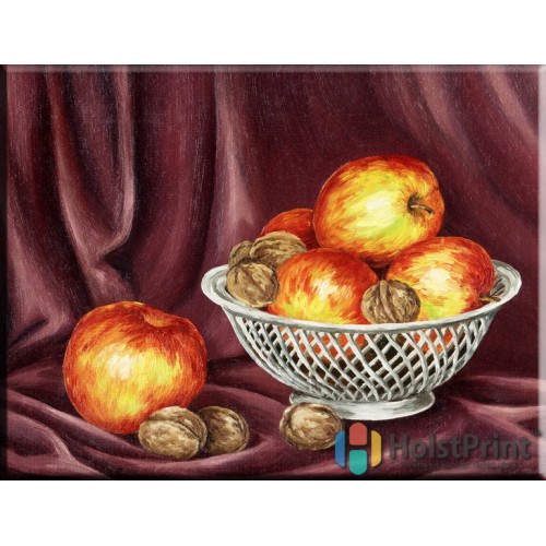 Натюрморт с яблоками, , 168.00 грн., STL777019, , Картины Натюрморт (Репродукции картин)